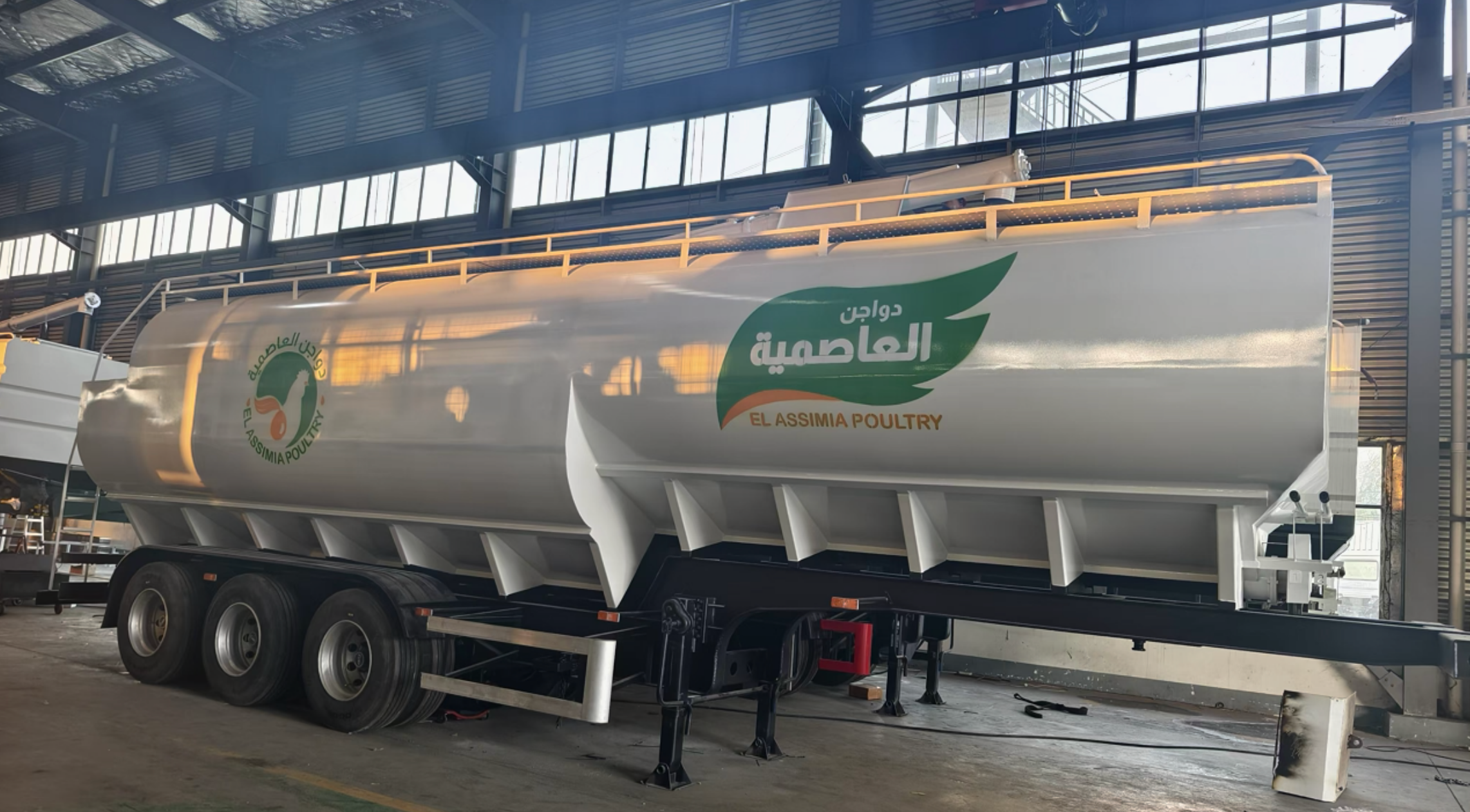 Bulk feed tanker semi-trailer exported to Algeria in 2025