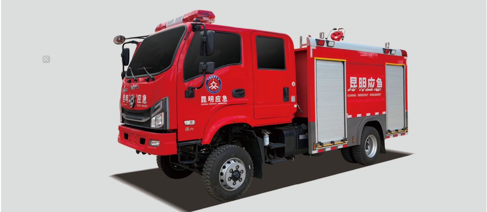 Huashen 4WD 3.9 m³ Water Tank Fire Truck