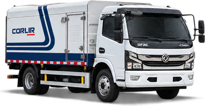 Electric Enclosed Bin-Transport Truck
