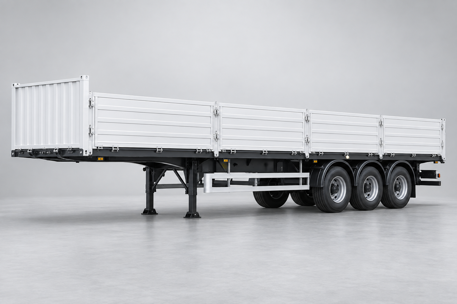 3-Axle 60-Ton Sidewall Cargo Semi-Trailer